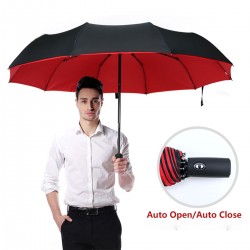 Ten bone enlarged umbrella, large folding sturdy umbrella, women's dual-purpose sun protection and sunshade umbrella, sun umbrel